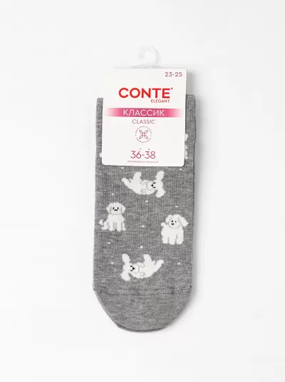 Носки CONTE 7С-22СП молочный - фото 1