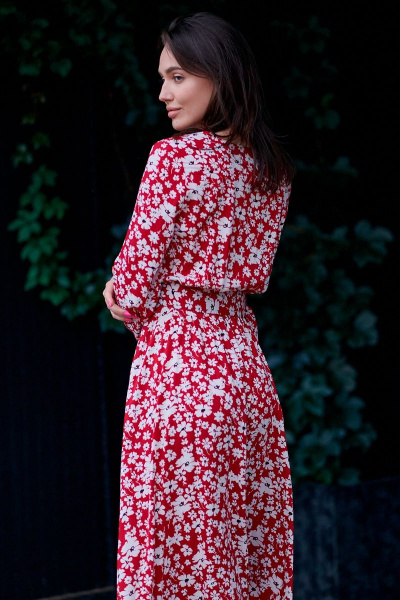Платье JKY DA-016 красный - фото 3