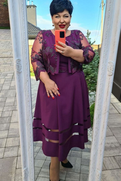 Платье Vittoria Queen 14833 фиолет - фото 2