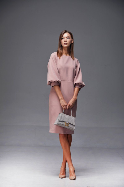 Платье Andrea Fashion AF-166 розовый - фото 4