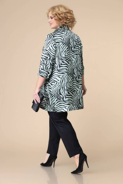 Блуза, брюки Romanovich Style 2-2211 бирюза/черный - фото 3