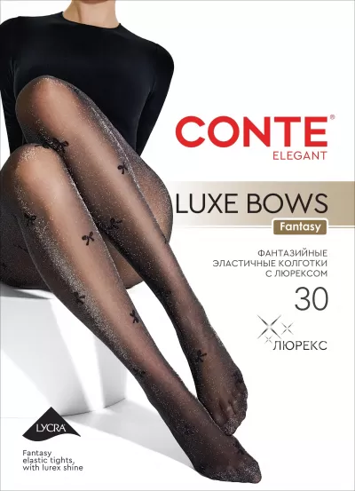 Колготки CONTE LUXE BOWS nero 26С-20СП - фото 1