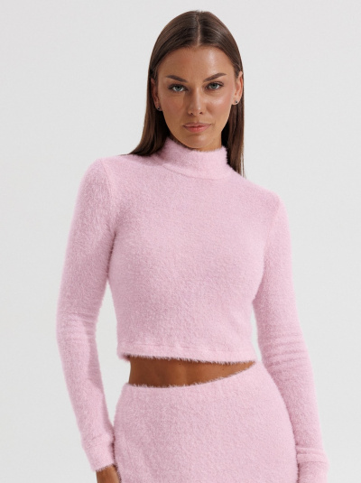 Водолазка V&N Fashion 1192 розовый - фото 2