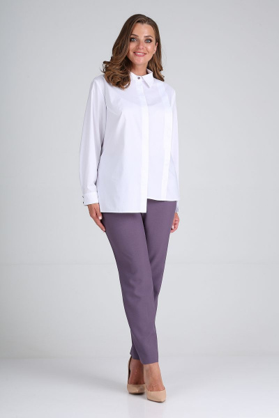 Блуза, брюки ELGA 12-714 сирень - фото 1