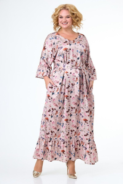 Платье Anelli 1071 розовый_армани - фото 5