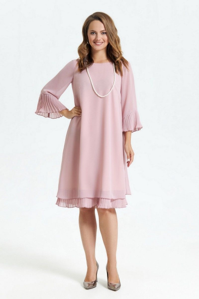 Платье TEZA 250 пыльно-розовый - фото 1