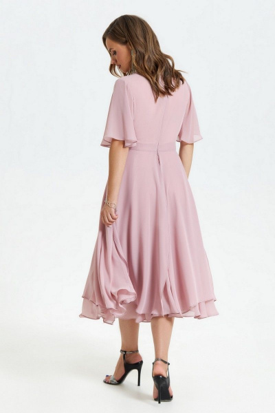 Платье TEZA 1455 пыльно-розовый - фото 4