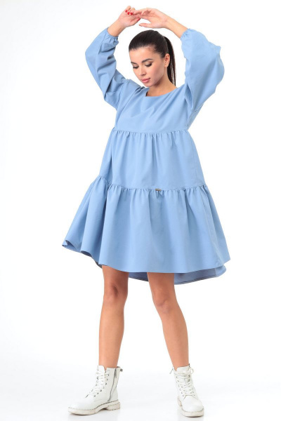 Платье Talia fashion 368 голубой - фото 3