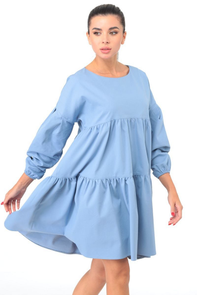 Платье Talia fashion 368 голубой - фото 4