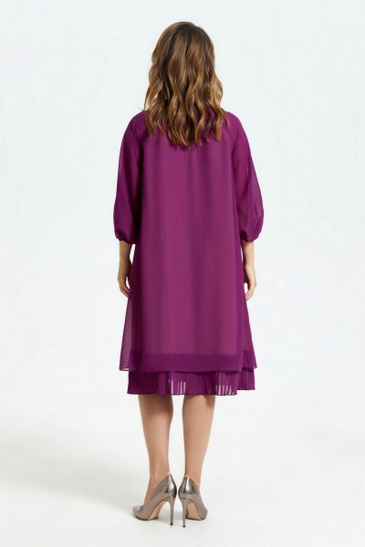 Платье TEZA 2683 фиолетовый - фото 3