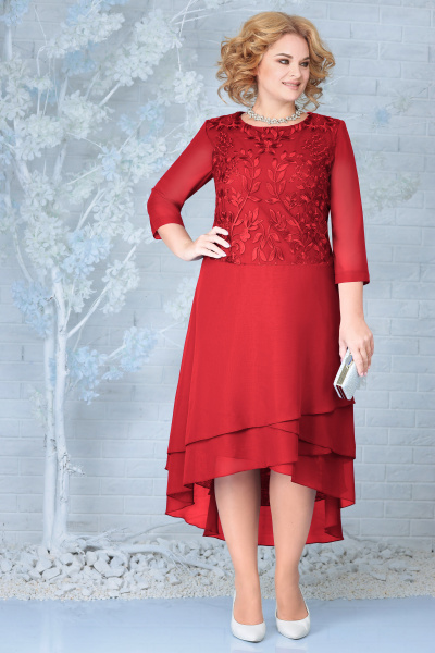 Платье Ninele 5853 красный - фото 1