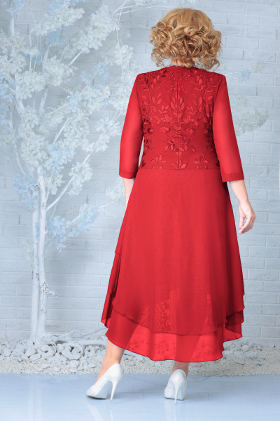 Платье Ninele 5853 красный - фото 2