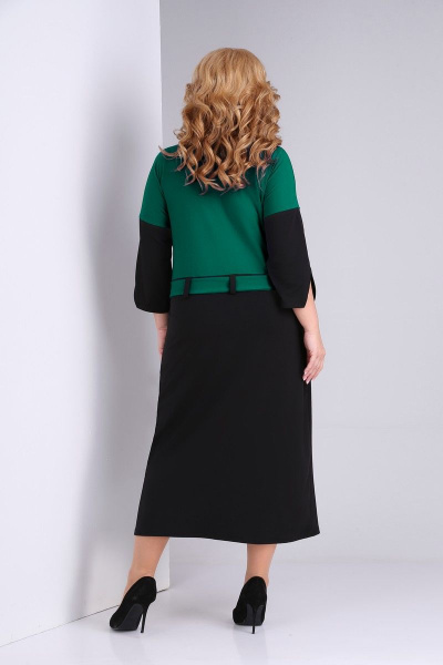 Платье SOVITA M-2131 зеленый-черный - фото 2