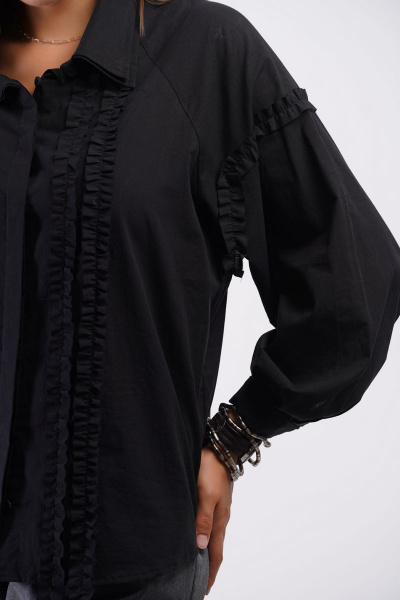 Блуза GRATTO 4134 черный - фото 6