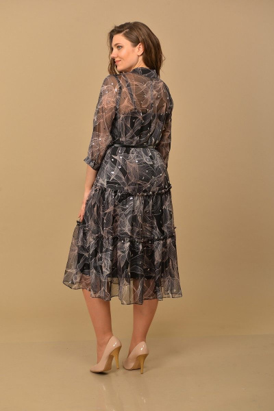 Платье, туника Lady Style Classic 2085/1 черный-бежевый - фото 3