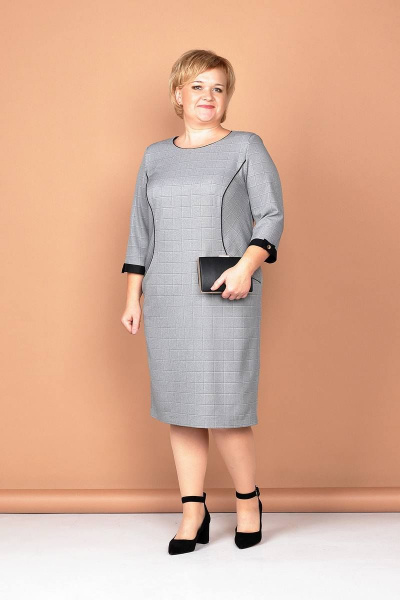Платье Соджи 416 серый - фото 1