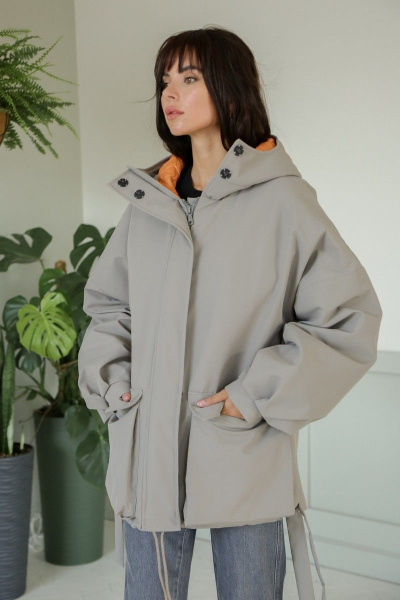 Куртка LadisLine 1373 стальной - фото 4