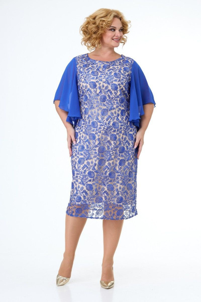 Платье Anelli 347 голубой - фото 1