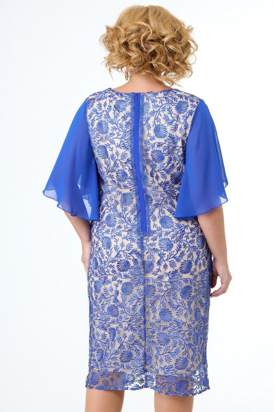Платье Anelli 347 голубой - фото 4