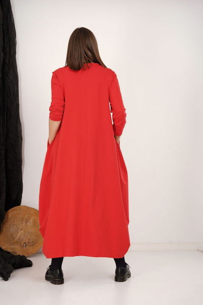 Платье GRATTO 8118 красный - фото 6