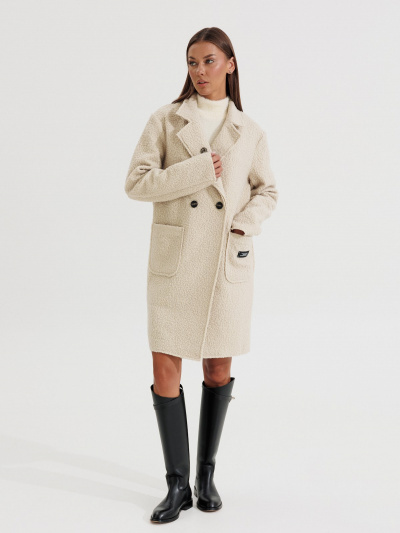 Пальто V&N Fashion 1197/1 бежевый - фото 6