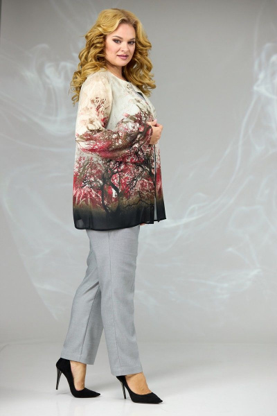 Блуза, брюки, майка Angelina & Сompany 582/1 коралловая_накидка - фото 6