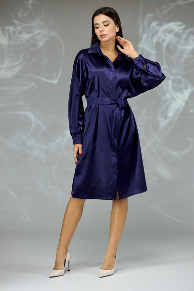 Платье Angelina & Сompany 602 синий - фото 4