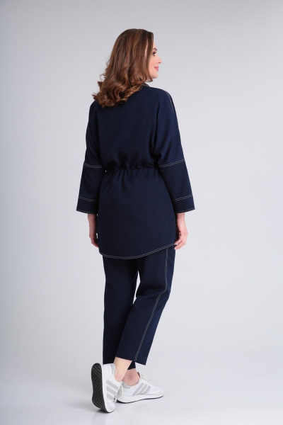 Блуза, брюки, жакет Andrea Style 0357/1 синий - фото 2