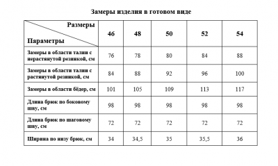 Брюки Соджи 721 черный - фото 1