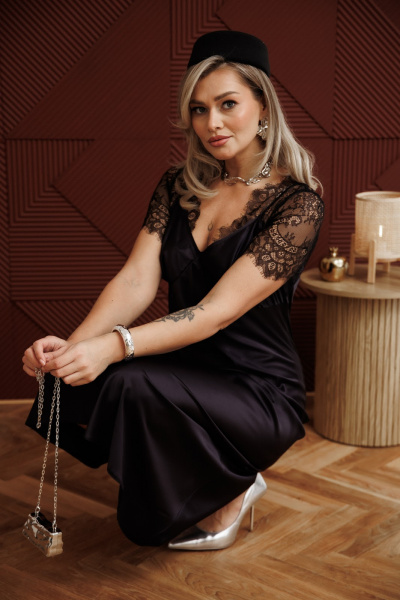 Жакет, платье Anastasia 1407 черный - фото 21