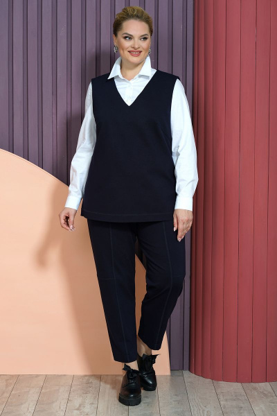Блуза, брюки, жилет Alani Collection 1495 - фото 1