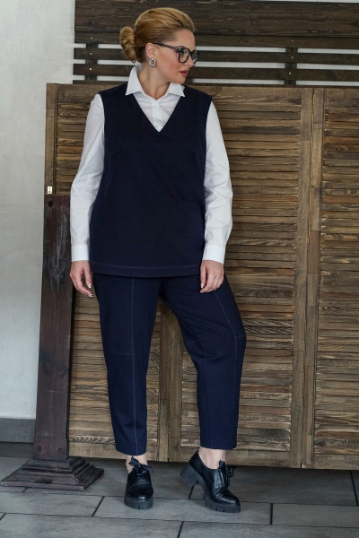 Блуза, брюки, жилет Alani Collection 1495 - фото 6