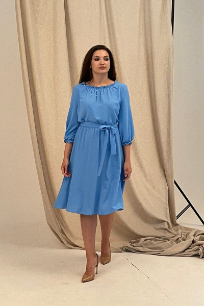 Платье Angelina 690 темно-голубой - фото 2