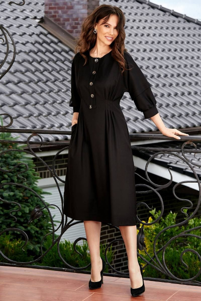 Платье Teffi Style L-1576 черный - фото 2