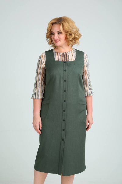 Блуза, сарафан SVT-fashion 560 зеленый - фото 2