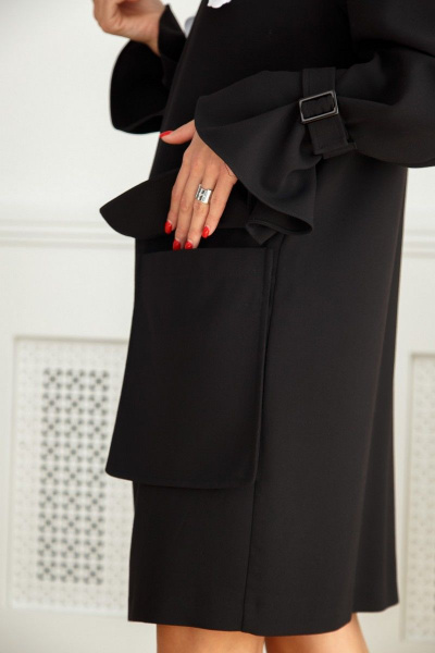 Платье LadisLine 1402 черный - фото 5