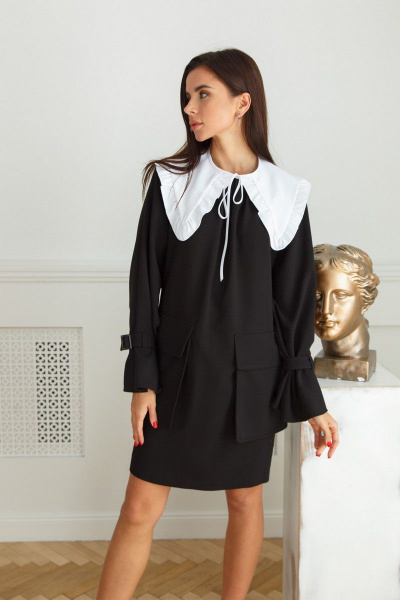 Платье LadisLine 1402 черный - фото 3
