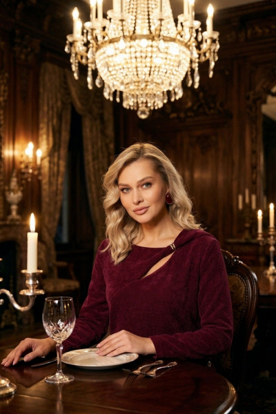 Платье Liliana 1579 малина - фото 5