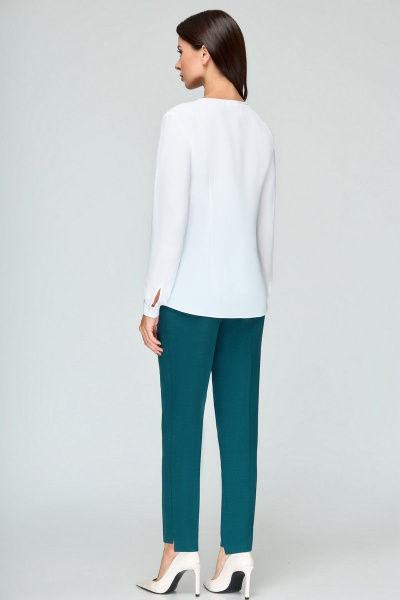 Блуза, брюки, жилет Bonna Image 360 зеленый - фото 3