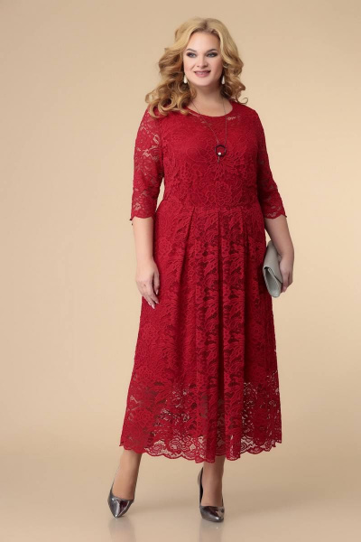 Платье Romanovich Style 1-2221 красный - фото 2