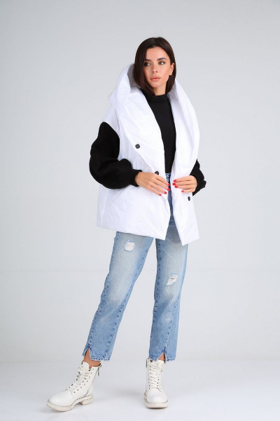 Куртка Диомант 1543 белый - фото 5