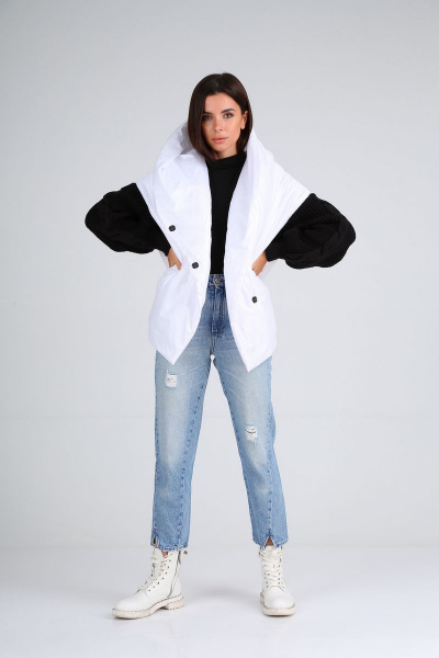 Куртка Диомант 1543 белый - фото 4