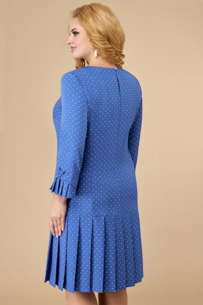 Платье Svetlana-Style 1429 голубой+горох - фото 2