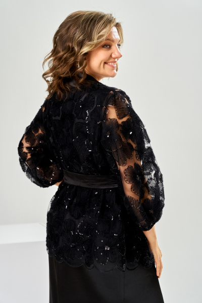 Кардиган, платье Romanovich Style 3-3013 черный - фото 6