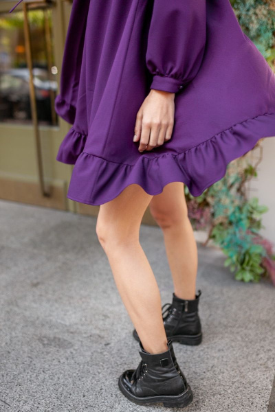 Платье KRASA - Danaida 280-21 фиолетовый - фото 4