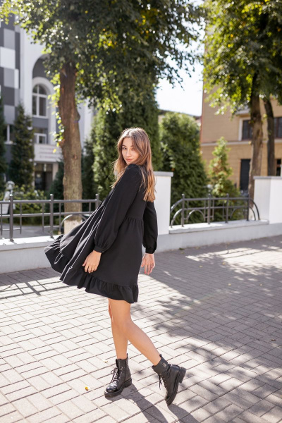 Платье KRASA - Danaida 280-21 черный - фото 4