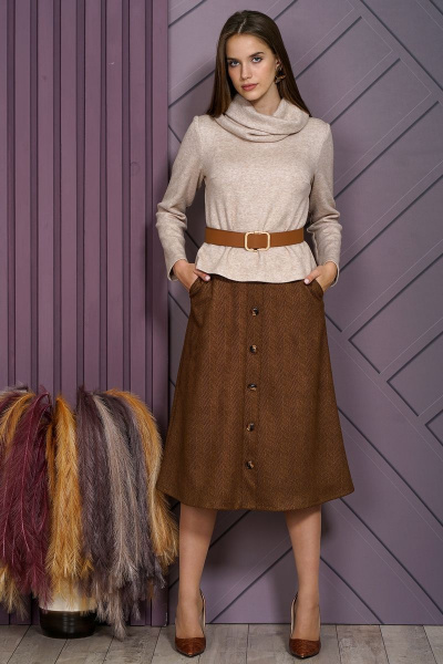 Джемпер, юбка Alani Collection 1535 - фото 3