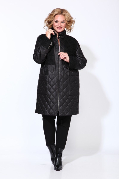 Пальто Karina deLux М-9908 черный - фото 2