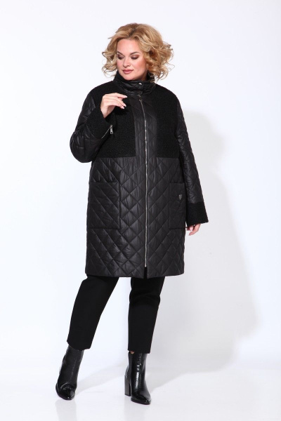 Пальто Karina deLux М-9908 черный - фото 5