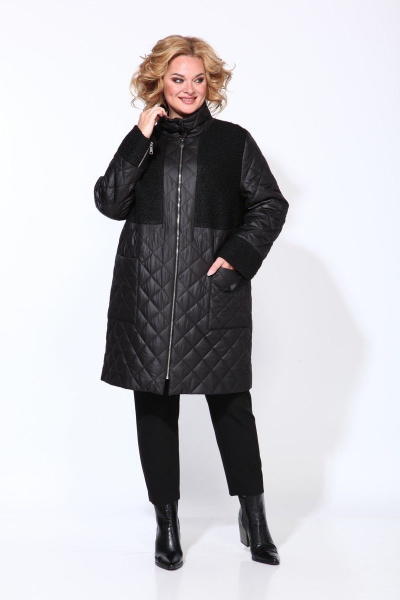 Пальто Karina deLux М-9908 черный - фото 3
